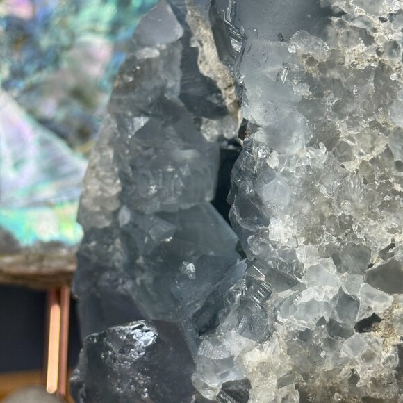 Celestite Egg Soothing Crystal Natural Blue Angelic Energy Inner Peace Meditatio - Picture 6 of 8